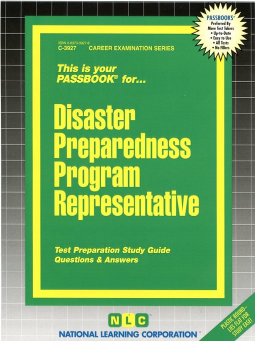 Title details for Disaster Preparedness Program Representative by National Learning Corporation - Available
